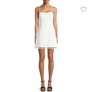 French Connection Whisper Pom-Pom Dress